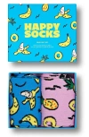HAPPY SOCKS HAPPY SOCKS FRUITS 2-PACK ASSORTED CREW SOCKS