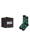 HAPPY SOCKS HAPPY SOCKS HOLIDAY TREE ASSORTED 2-PACK CREW SOCKS GIFT SET