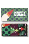 HAPPY SOCKS KIDS' ASSORTED 3-PACK HOLIDAY CREW SOCKS GIFT BOX