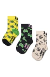 Happy Socks Kids' Small Friends Assorted 3-pack Socks