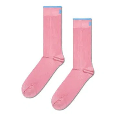 Happy Socks Light Pink Slinky Socks