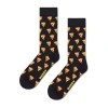 Happy Socks Lite Food Mens 1 Pair Crew Socks In Black