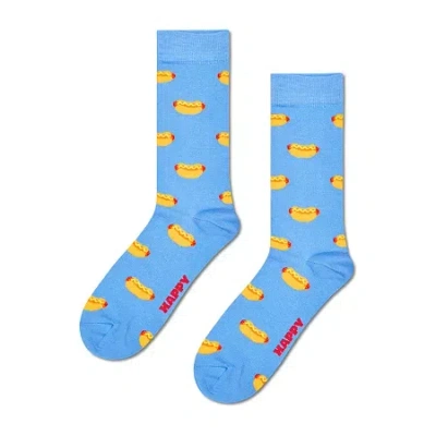 Happy Socks Lite Food Mens 1 Pair Crew Socks In Blue