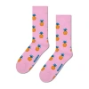 Happy Socks Lite Food Mens 1 Pair Crew Socks In Pink