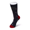 Happy Socks Lite Holiday Mens 1 Pair Crew Socks In Black
