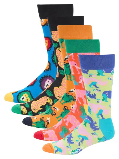 Happy Socks Babies' Men's 5-pack Print Socks In Multi