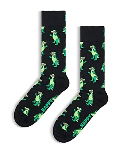 Happy Socks Men's Inflatable Dino Socks In Black