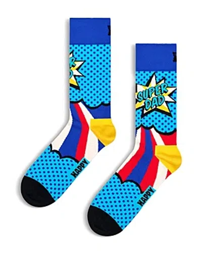 Happy Socks Men's Super Dad Socks In Blue
