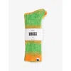 Happy Socks Mens Gradient Crew-length Knitted Socks Green In Green