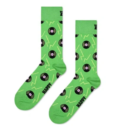 HAPPY SOCKS SIZE 41-46 GREEN VINYL SOCKS 