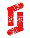 Happy Socks Stars Crew Socks In Red