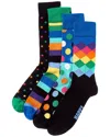Happy Socks Stripe Gift Set In Multi