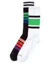 Happy Socks Stripe Sneaker Socks Gift Set In Multi