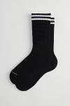 Happy Socks Striped Sneaker Crew Sock In Black, Men's At Urban Outfitters