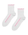 Happy Socks Structure Slinky 1/4 Crew In White