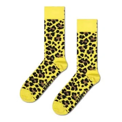 Happy Socks Yellow Leo Socks