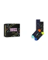 Happy Socks 2-pack You Did It Socks Gift Set In Black