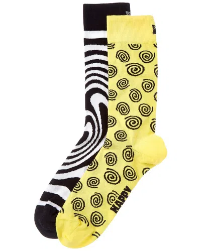Happy Socks Zig Zag Socks Gift Set In Multi