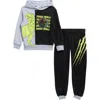 Happy Threads Kids' Jurassic World Lenticular Hoodie & Joggers Set In Multi
