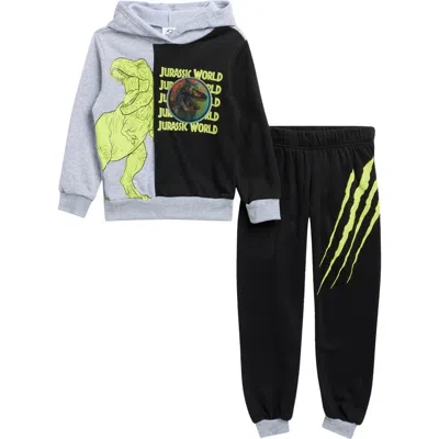 Happy Threads Kids' Jurassic World Lenticular Hoodie & Joggers Set In Multi