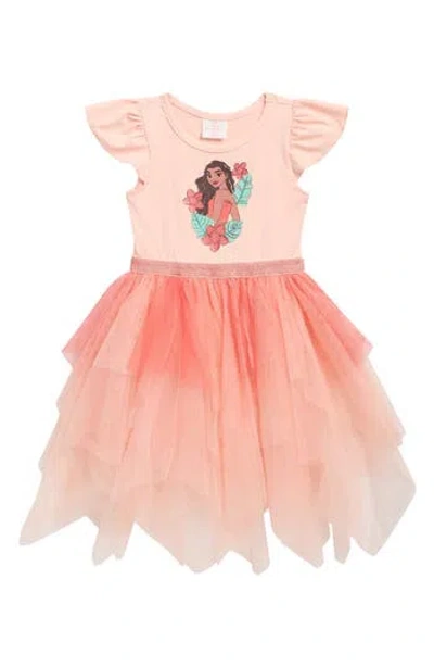 Happy Threads Babies'  Kids' X Disney Moana Ballerina Tutu Dress In Orange