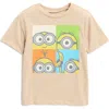 Happy Threads Minions Graphic T-shirt In Tan