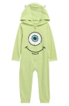 Happy Threads Monsters Inc Hooded Romper In Green