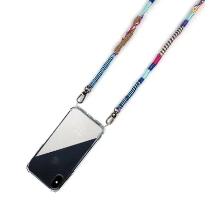 Happy-nes Black / Pink / Purple Cosmo Trendy Phone Strap For Iphone In Multi