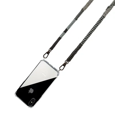 Happy-nes Grey / Black Mystery Trendy Phone Strap For Iphone