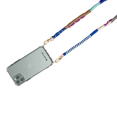 Happy-nes Sympaty Adjustable Phone Strap For Iphone In Blue
