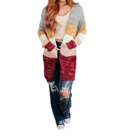 Haptics Bring The Warmth Cardigan In Multi Color