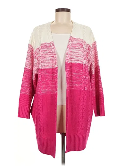 Pre-owned Haptics Cardigan Sweater In Pink