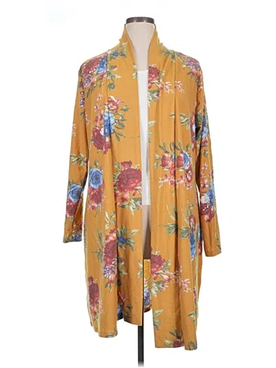 Pre-owned Haptics Cardigan Sweater In Yellow