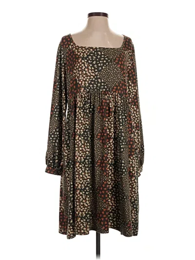 Pre-owned Haptics Casual Dress In Brown