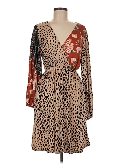 Pre-owned Haptics Cocktail Dress In Brown