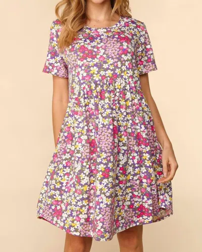 Haptics Forever Floral Dress In Lavender Fields In Multi