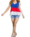 Haptics Just You Wait Color Block Tank In Multi In Multi