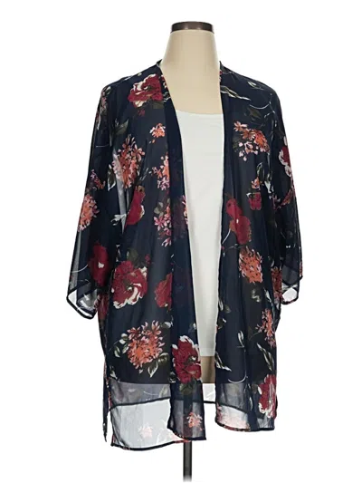 Pre-owned Haptics Kimono In Blue