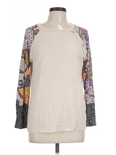 Pre-owned Haptics Long Sleeve T-shirt In Ivory
