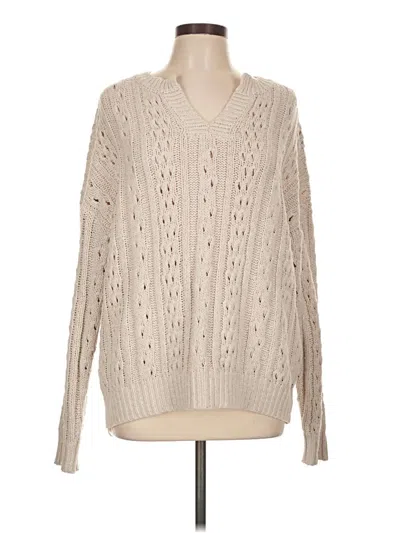 Pre-owned Haptics Pullover Sweater In Ivory