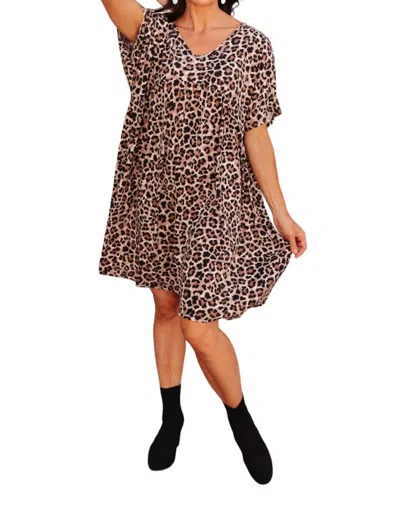 Haptics Running Wild Dress In Animal Print In Multi