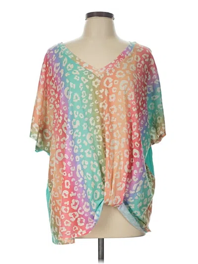 Pre-owned Haptics Short Sleeve T-shirt In Pink