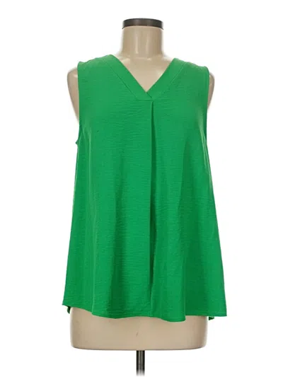 Pre-owned Haptics Sleeveless Blouse In Green