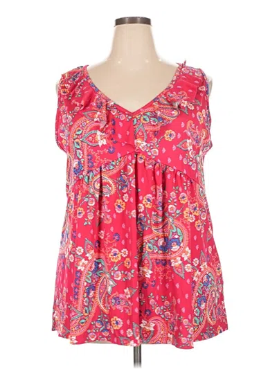 Pre-owned Haptics Sleeveless Blouse In Pink