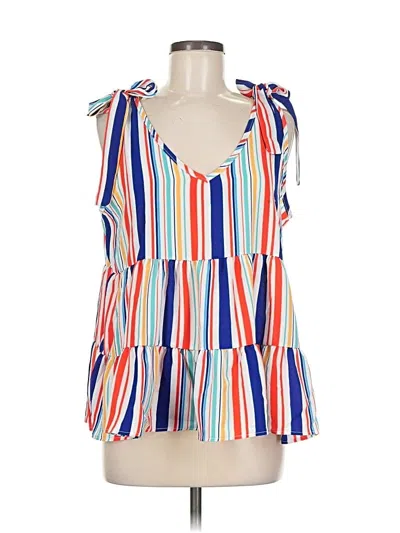 Pre-owned Haptics Sleeveless Blouse In White