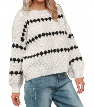 Haptics Tate Knit Sweater In White