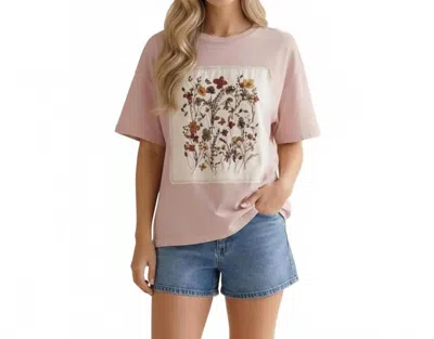 Haptics Wildflower Patch Tee In Cream In Neutral