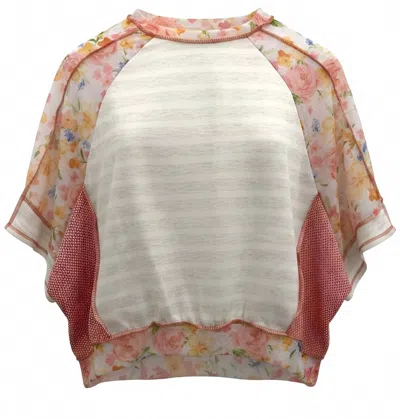 Haptics Women's Oversized Floral Shirt In Coral In Pink