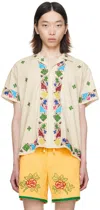 Harago Off-white Embroidered Shirt In Off White