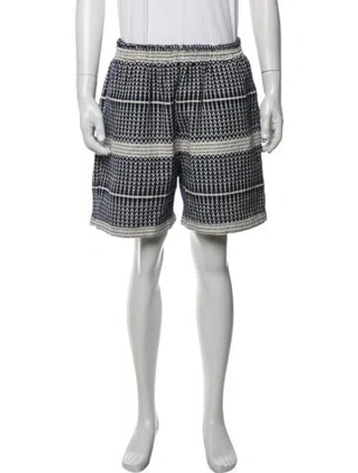 Pre-owned Harago Patterned Shorts In Multicolor